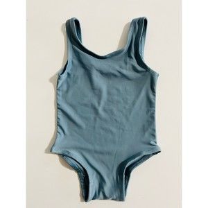 Kate Quinn One Piece Swimsuit Bikini Size 18-24 Months Light Blue Solid NWOT